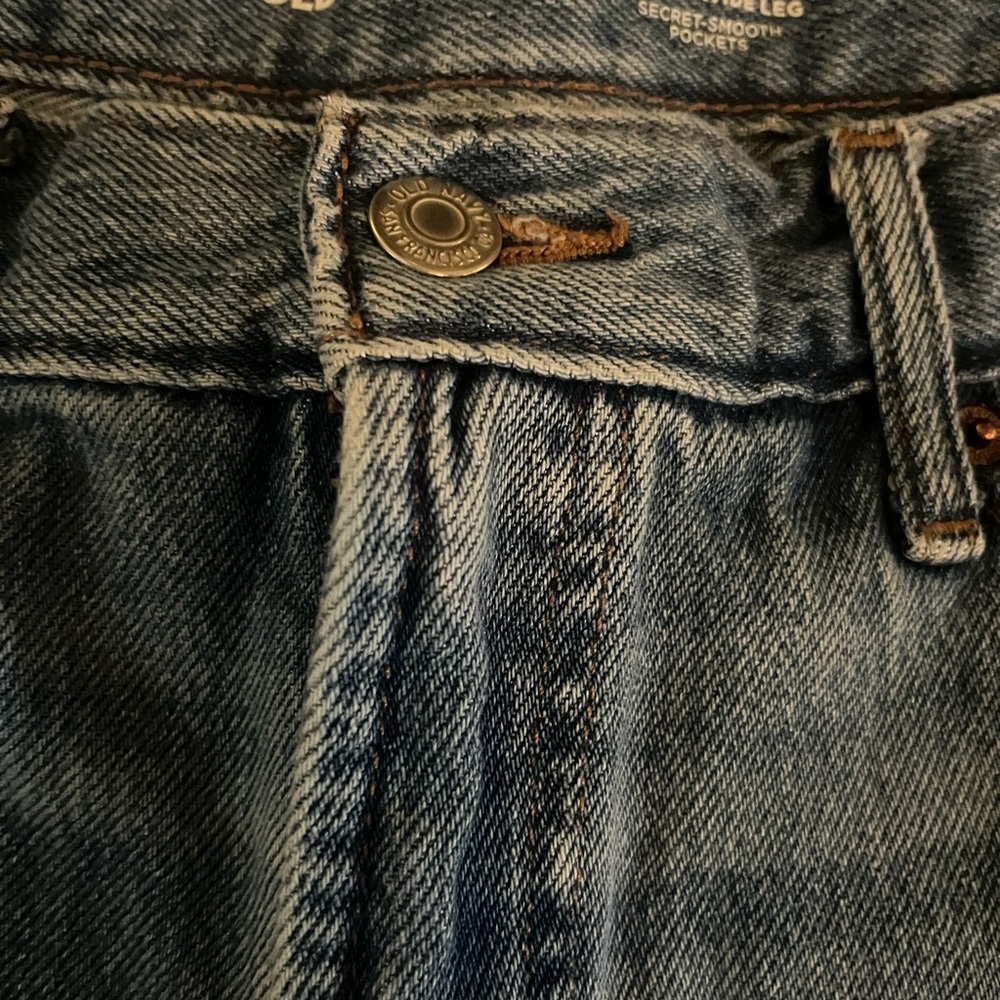 Old Navy Jeans Sky-Hi Wide Leg Extra High Rise Womens Size 10 Denim Medium Wash - Picture 6 of 6